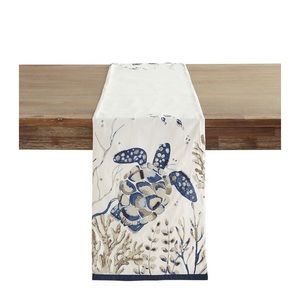 Sea turtle beaded table runner